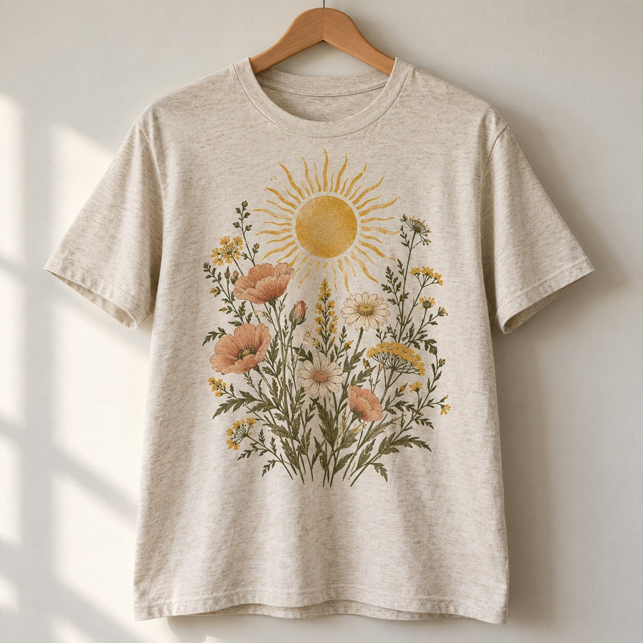 Realistic product mockup of Custom T-Shirt